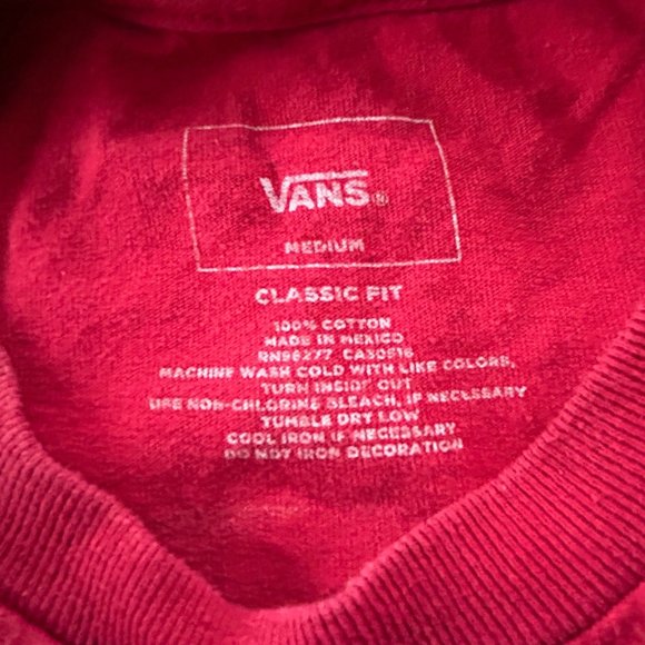 Vans Emblem Checkerboard Long Sleeve Crewneck Skate Pullover Tee Off the… - Picture 5 of 12
